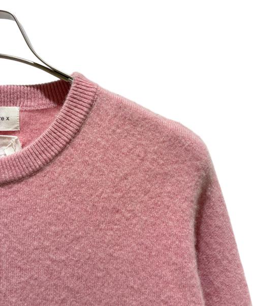 extreme cashmere（エクストリーム カシミア）extreme cashmere (エクストリーム カシミア) n°53 crew hop/カシミヤニット ピンク サイズ:FREEの古着・服飾アイテム