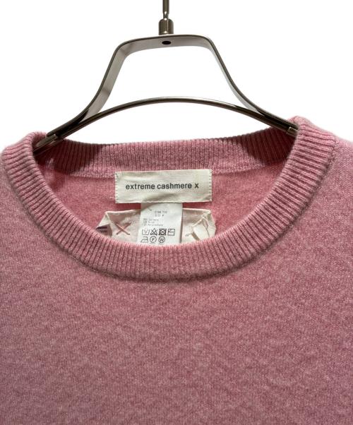 extreme cashmere（エクストリーム カシミア）extreme cashmere (エクストリーム カシミア) n°53 crew hop/カシミヤニット ピンク サイズ:FREEの古着・服飾アイテム