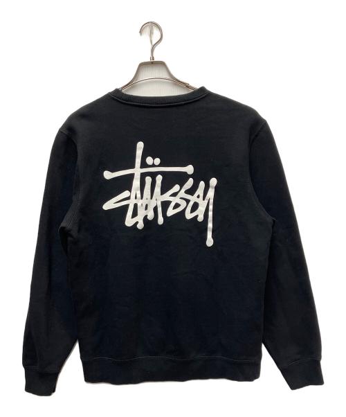 stussy（ステューシー）stussy (ステューシー) stussy　Logo Crew Sweat ブラック サイズ:SIZE Sの古着・服飾アイテム