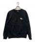 stussy（ステューシー）の古着「stussy　Logo Crew Sweat」｜ブラック