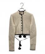 A CCORDIONアコーディオン）の古着「trimming cardigan」｜ベージュ