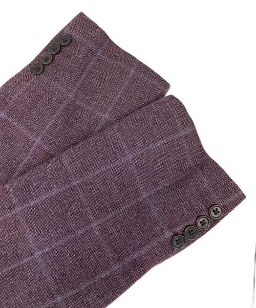 ARMANI COLLEZIONI（アルマーニ コレツィオーニ）ARMANI COLLEZIONI (アルマーニ コレツィオーニ) テーラードジャケット パープル サイズ:54の古着・服飾アイテム