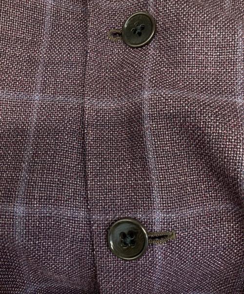 ARMANI COLLEZIONI（アルマーニ コレツィオーニ）ARMANI COLLEZIONI (アルマーニ コレツィオーニ) テーラードジャケット パープル サイズ:54の古着・服飾アイテム