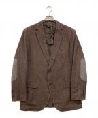 Z Zegnaジー・ゼニア）の古着「Light カシミヤ混 エルボーパッチテーラードジャケット」｜ブラウン