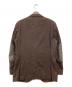 Z Zegna (ジー・ゼニア) Light カシミヤ混 エルボーパッチテーラードジャケット ブラウン サイズ:52：12000円