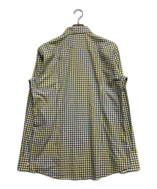 BOSS HUGO BOSS（ボス ヒューゴボス）BOSS HUGO BOSS (ボス ヒューゴボス) チェックシャツ イエロー サイズ:42の古着・服飾アイテム