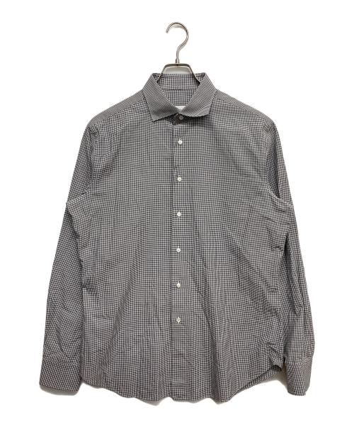 BRIONI（ブリオーニ）BRIONI (ブリオーニ) チェックシャツ グレー サイズ:42の古着・服飾アイテム