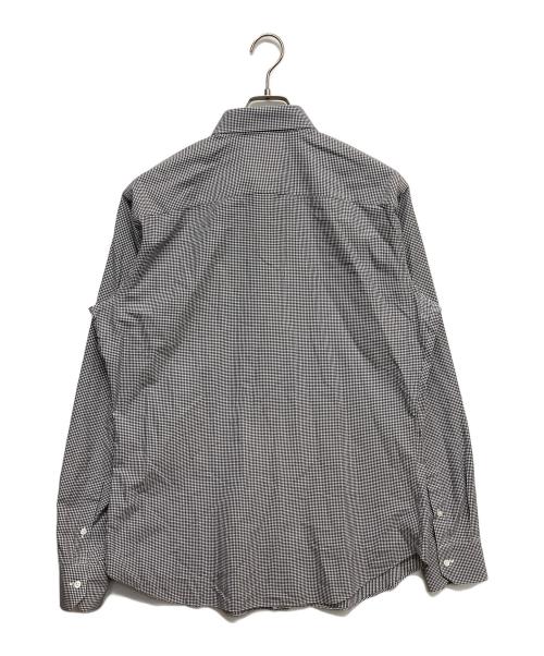 BRIONI（ブリオーニ）BRIONI (ブリオーニ) チェックシャツ グレー サイズ:42の古着・服飾アイテム