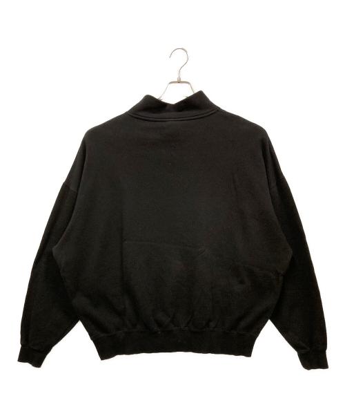 UMBRO（アンブロ）UMBRO (アンブロ) ワンポイント刺繍ハーフジップスウェット ブラック サイズ:SIZE Lの古着・服飾アイテム