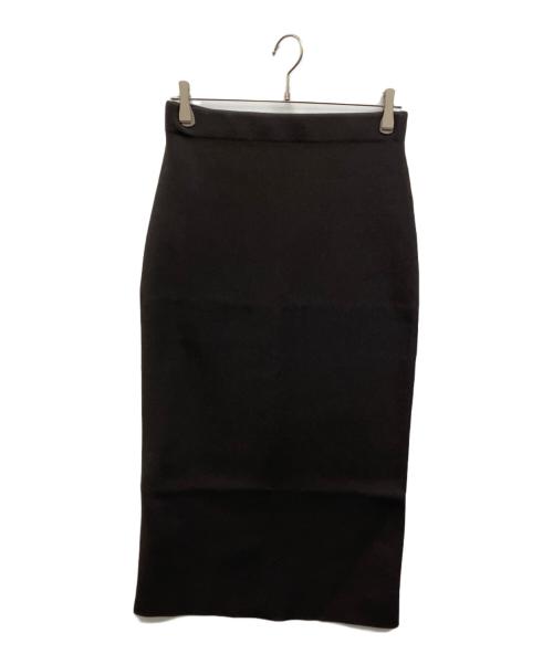 AP STUDIO（エーピーストゥディオ）AP STUDIO (エーピーストゥディオ) ムースニットスカート ブラウン サイズ:38 未使用品の古着・服飾アイテム