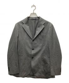 UNITED ARROWS TOKYO（ユナイテッドアローズトウキョウ）の古着「メランジ グレンプレイド シングル3ボタン テーラードジャケット」｜グレー