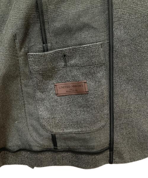 UNITED ARROWS TOKYO（ユナイテッドアローズトウキョウ）UNITED ARROWS TOKYO (ユナイテッドアローズトウキョウ) メランジ グレンプレイド シングル3ボタン テーラードジャケット グレー サイズ:SIZE 46の古着・服飾アイテム
