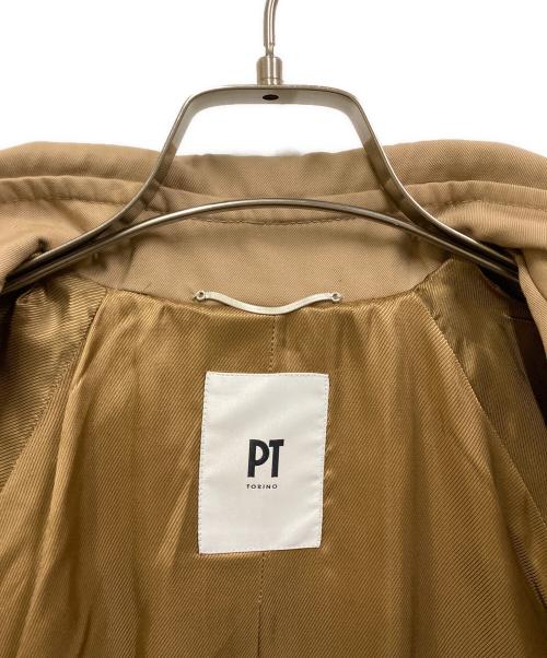 PT TORINO（ピーティートリノ）PT TORINO (ピーティートリノ) ステンカラーコート ベージュ サイズ:SIZE 48の古着・服飾アイテム