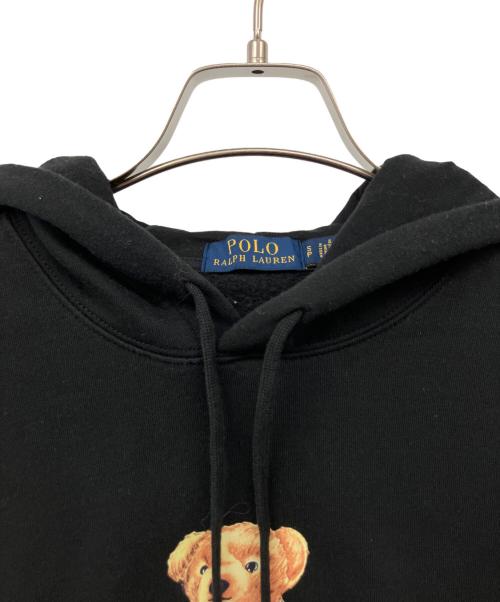 POLO RALPH LAUREN（ポロ・ラルフローレン）POLO RALPH LAUREN (ポロ・ラルフローレン) ポロベアプリントパーカー ブラック サイズ:Sの古着・服飾アイテム