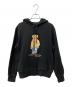 POLO RALPH LAUREN（ポロ・ラルフローレン）の古着「ポロベアプリントパーカー」｜ブラック