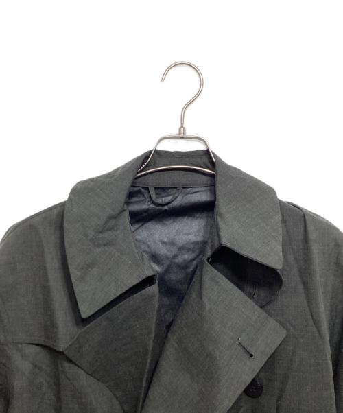 DESCENTE PAUSE（デサントポーズ）DESCENTE PAUSE (デサントポーズ) ウールミックストレンチコート グレー サイズ:Sの古着・服飾アイテム