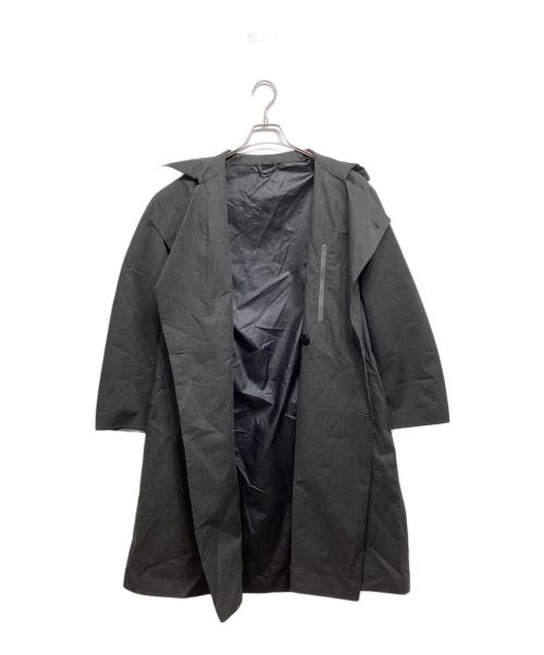 DESCENTE PAUSE（デサントポーズ）DESCENTE PAUSE (デサントポーズ) ウールミックストレンチコート グレー サイズ:Sの古着・服飾アイテム