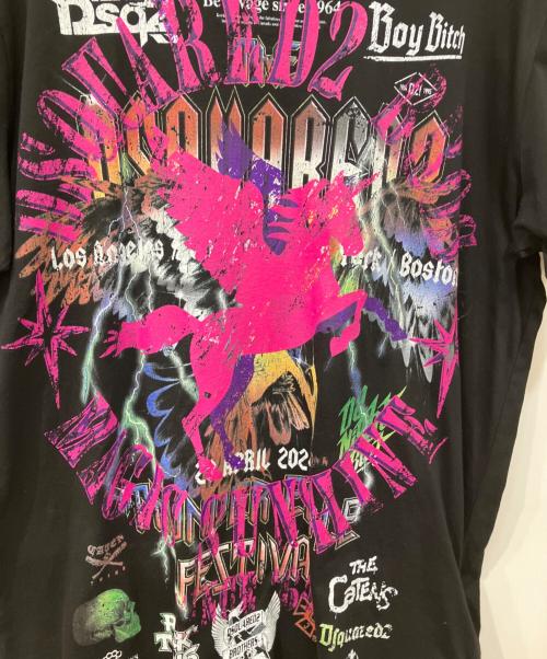 DSQUARED2（ディースクエアード）DSQUARED2 (ディースクエアード) Black Cigarette T-Shirt ブラック サイズ:Mの古着・服飾アイテム