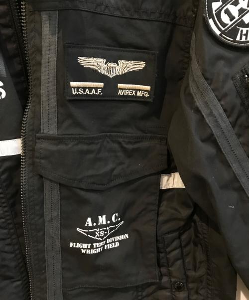 AVIREX（アヴィレックス）AVIREX (アヴィレックス) ミリタリージャケット　6102178 ブラック サイズ:Ｍの古着・服飾アイテム