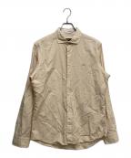 BURBERRY BLACK LABELバーバリーブラックレーベル）の古着「リネン混シャツ」｜ベージュ