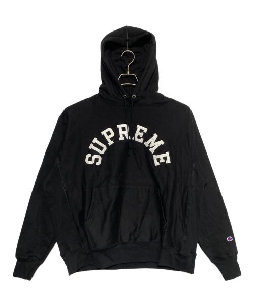 SUPREME（シュプリーム）SUPREME (シュプリーム) Champion (チャンピオン) Hooded Sweatshirt ブラック サイズ:XLの古着・服飾アイテム