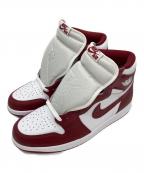 NIKEナイキ）の古着「ハイカットスニーカー」｜ホワイト×レッド