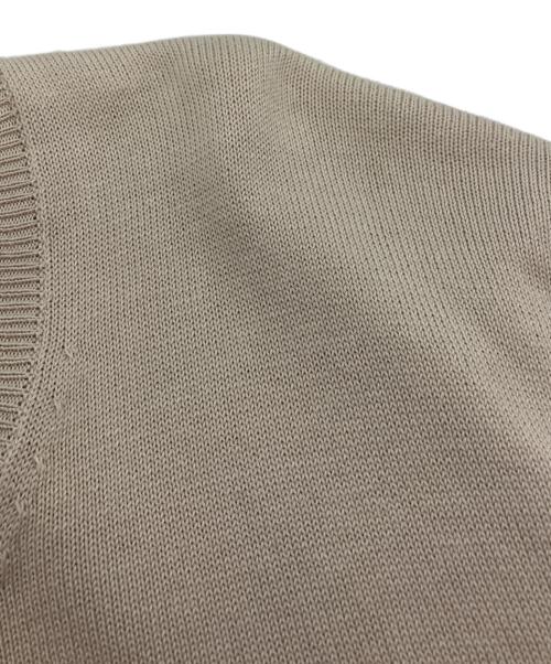 Maison Martin Margiela（メゾンマルタンマルジェラ）Maison Martin Margiela (メゾンマルタンマルジェラ) コットンクルーネックニット　ここのえ期 ベージュ サイズ:Mの古着・服飾アイテム