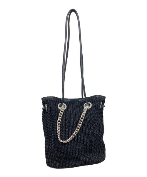 LeSportsac（レスポートサック）LeSportsac (レスポートサック) チェーン付クロシェバケット ブラックの古着・服飾アイテム