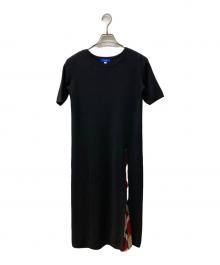 BLUE LABEL CRESTBRIDGE（ブルーレーベルクレストブリッジ）の古着「ニットワンピース」｜ブラック