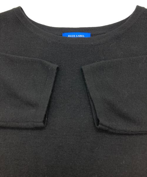 BLUE LABEL CRESTBRIDGE（ブルーレーベルクレストブリッジ）BLUE LABEL CRESTBRIDGE (ブルーレーベルクレストブリッジ) ニットワンピース ブラック サイズ:38の古着・服飾アイテム