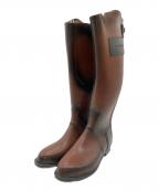 BURBERRYバーバリー）の古着「ロングレインブーツ」｜ブラウン