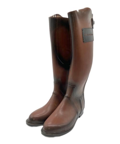 BURBERRY（バーバリー）BURBERRY (バーバリー) ロングレインブーツ ブラウン サイズ:SIZE 37の古着・服飾アイテム