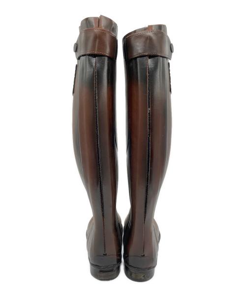 BURBERRY（バーバリー）BURBERRY (バーバリー) ロングレインブーツ ブラウン サイズ:SIZE 37の古着・服飾アイテム