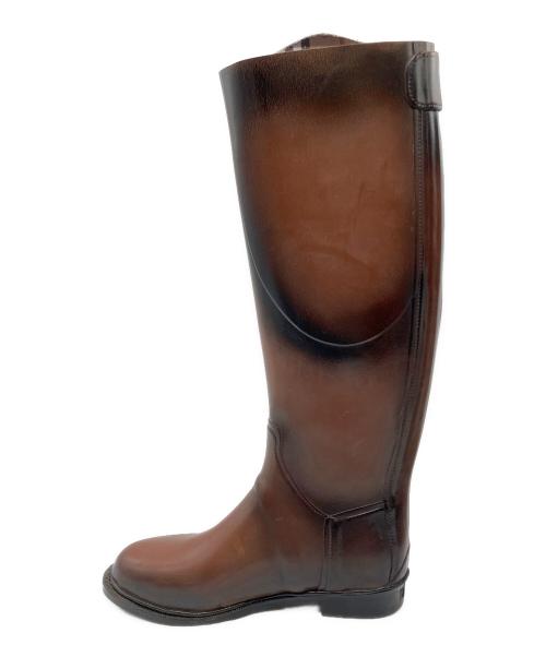 BURBERRY（バーバリー）BURBERRY (バーバリー) ロングレインブーツ ブラウン サイズ:SIZE 37の古着・服飾アイテム