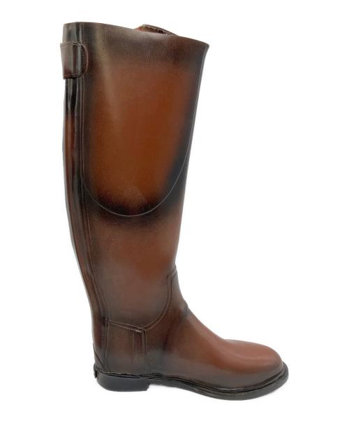 BURBERRY（バーバリー）BURBERRY (バーバリー) ロングレインブーツ ブラウン サイズ:SIZE 37の古着・服飾アイテム