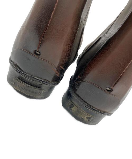 BURBERRY（バーバリー）BURBERRY (バーバリー) ロングレインブーツ ブラウン サイズ:SIZE 37の古着・服飾アイテム