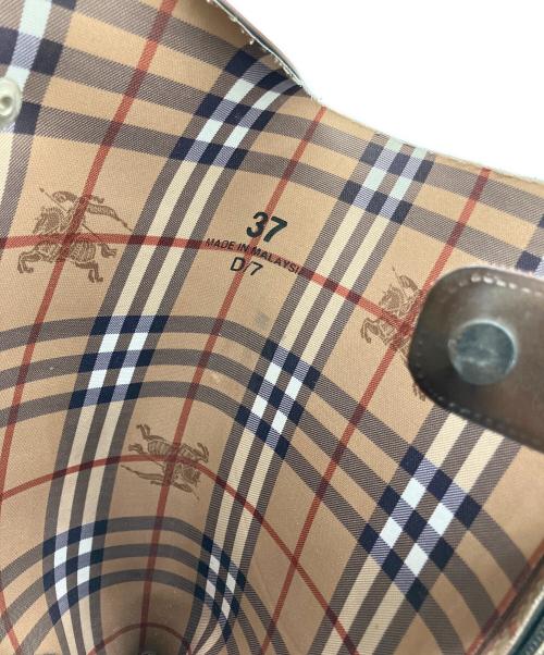 BURBERRY（バーバリー）BURBERRY (バーバリー) ロングレインブーツ ブラウン サイズ:SIZE 37の古着・服飾アイテム