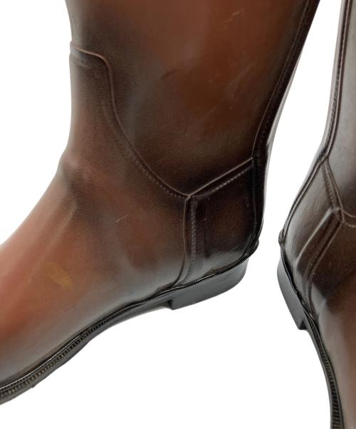 BURBERRY（バーバリー）BURBERRY (バーバリー) ロングレインブーツ ブラウン サイズ:SIZE 37の古着・服飾アイテム