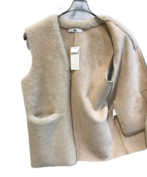 LE（エルイー）Le (エルイー) フェイファーベスト アイボリー サイズ:Free 未使用品の古着・服飾アイテム
