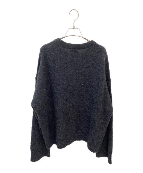 GANNI（ガニー）GANNI (ガニー) Fine Brushed Alpaca Banana Oversized O-neck チャコールグレー サイズ:SMの古着・服飾アイテム