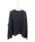 GANNI (ガニー) Fine Brushed Alpaca Banana Oversized O-neck チャコールグレー サイズ:SM：23000円