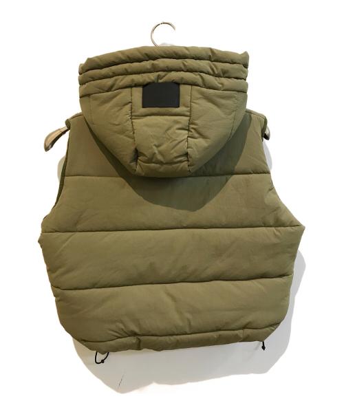 COGTHEBIGSMOKE（コグザビッグスモーク）COGTHEBIGSMOKE (コグザビッグスモーク) MORGAN HOODY CROPPED VEST　13802-220-1326-1 カーキ サイズ:Freeの古着・服飾アイテム