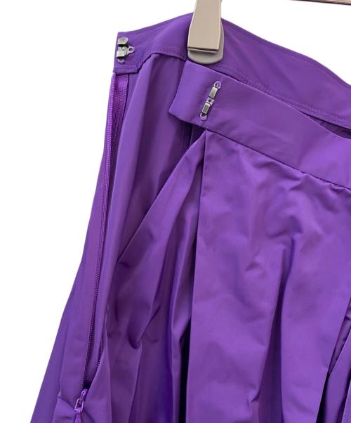 ENFOLD（エンフォルド）ENFOLD (エンフォルド) PEサテン タックバルーンスカート パープル サイズ:38の古着・服飾アイテム