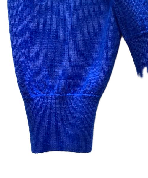 Cruciani（クルチアーニ）Cruciani (クルチアーニ) ギャザースリーブ カーディガン ブルー サイズ:40の古着・服飾アイテム