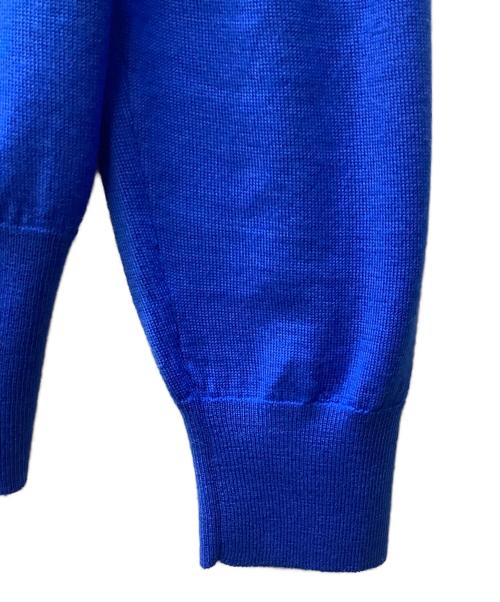 Cruciani（クルチアーニ）Cruciani (クルチアーニ) ギャザースリーブ カーディガン ブルー サイズ:40の古着・服飾アイテム
