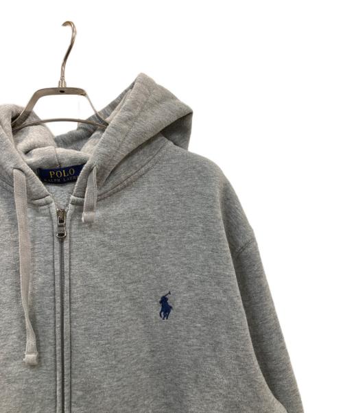 POLO RALPH LAUREN（ポロ・ラルフローレン）POLO RALPH LAUREN (ポロ・ラルフローレン) ジップパーカー グレー サイズ:Lの古着・服飾アイテム