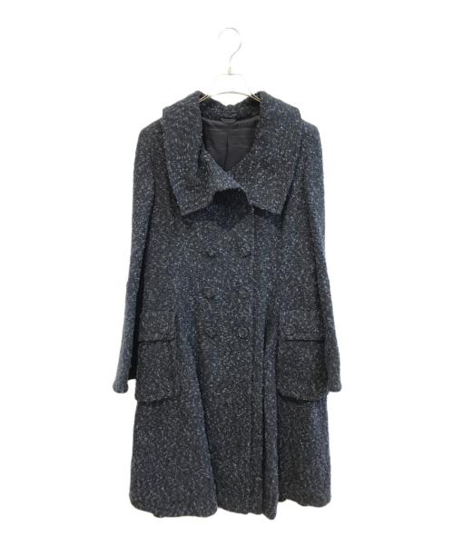 BURBERRY PRORSUM（バーバリープローサム）BURBERRY PRORSUM (バーバリープローサム) フレアスリーブツイードコート ネイビー サイズ:40の古着・服飾アイテム
