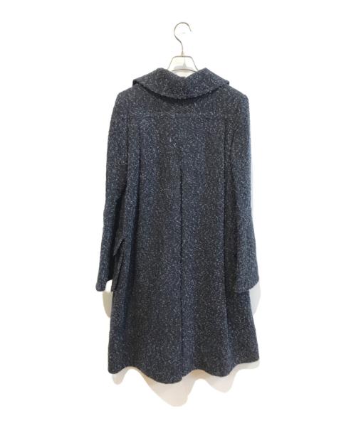 BURBERRY PRORSUM（バーバリープローサム）BURBERRY PRORSUM (バーバリープローサム) フレアスリーブツイードコート ネイビー サイズ:40の古着・服飾アイテム