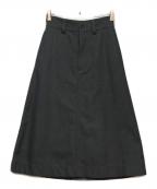 MHLエムエイチエル）の古着「WOOL COTTON DRILL SKIRT」｜グレー