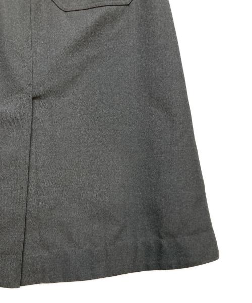 MHL（エムエイチエル）MHL (エムエイチエル) WOOL COTTON DRILL SKIRT グレー サイズ:1の古着・服飾アイテム